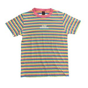 Odd Future Unisex Tee T-Shirt Top Sz Sm 100% Cotton Beach Stripped Vibrant Color